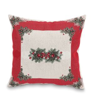 Калъфка за възглавница Home of Christmas Gobelin, Kellemes karácsony червен, 45x45 cm, декоративна възглавница с коледна тематика - Декоративна възглавница