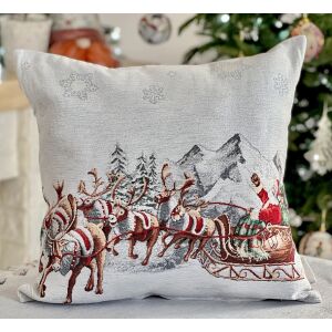 Home of Christmas Gobleni navlaka za jastuk Djed Mraz na saonicama 45x45 cm 139046829 - Tekstil za dom