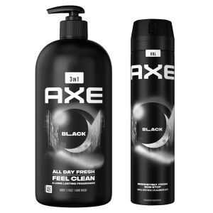 Axe Black XXL Gift Set: 900ml Shower Gel and 250ml Deodorant - Bathroom and Toilet Paper