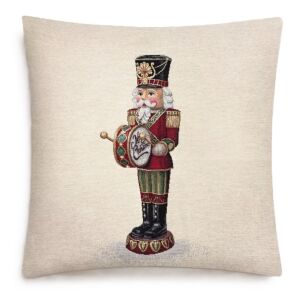 Home of Christmas Față de pernă Goblen cu Crăciun, Spărgătorul de nuci, toboșar, 45x45 cm - Lenjerie de pat