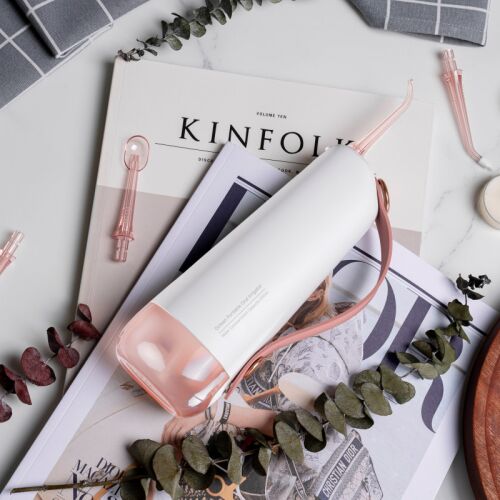 Oclean W10 Розов преносим дентален душ за уста с дюзи