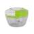 Green manual food chopper with stainless steel blade