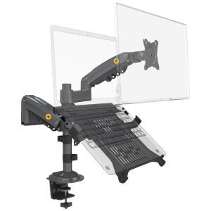 North Bayou H180FP Gázrugós Monitor- és Laptop Állvány - 17-27" - Fekete