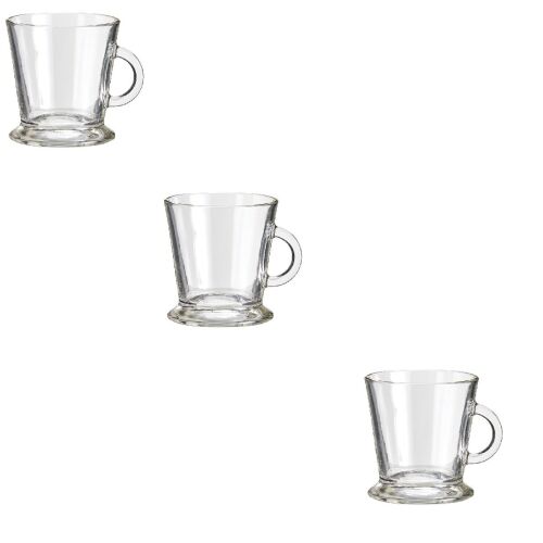 3er-Set Excellent Houseware Becher, Glas, 170 ml, transparent 139053962