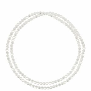 Aranyozott Ezüst Nyaklánc Krém Édesvízi Gyönggyel 139054270 - Női nyaklánc