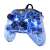 PDP Afterglow Wired Controller for Xbox, transparent blue with prismatic lighting, angled view