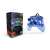PDP Afterglow Wired Controller for Xbox, transparent blue with prismatic lighting, packaging and product