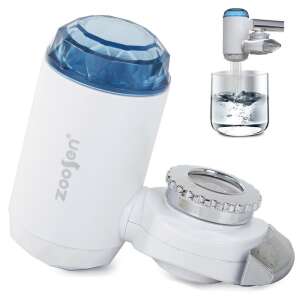 Zoosen faucet mounted water filter, angled view - Faucet Filter