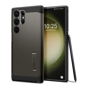 Spigen Tough Armor Samsung S23 Ultra - Sötétszürke Ütésálló Tok 139074865 - Spigen