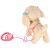 Interactive plush poodle toy with pink paw print leash