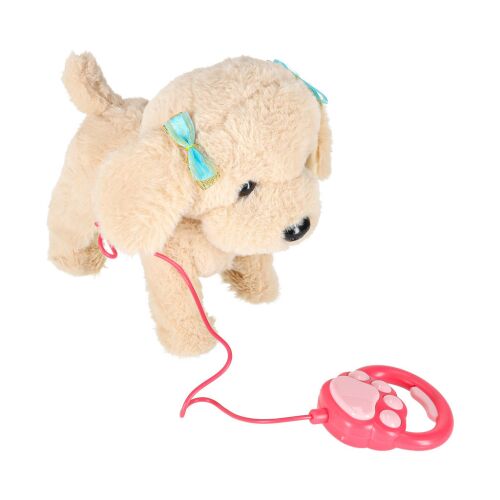 Interactive walking poodle puppy plush toy