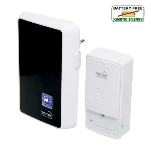 Home DBK1010AC vezeték nélküli csengő kinetikus nyomógombbal, elem nélkül