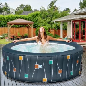 Avenli Vienna napuhavajući jacuzzi set za 4-6 osoba 175x70 cm #tamnosiva 139598327 - Vrt