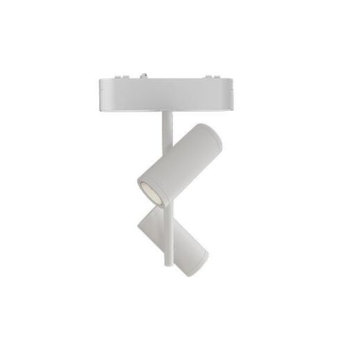 Lampa LED pe sina magnetica, 16W, 2 spoturi LED 48V, aluminiu, alb mat 139079778