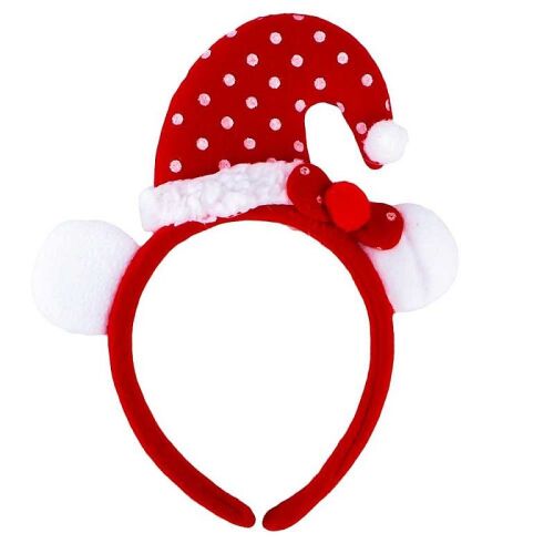 Cordeluta Craciun, accesoriu caciula Elf si urechi, rosu-alb 139080889