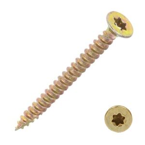 SB pozdorjacsavar süllyesztett fejű TORX 3,0x 25 sárga horgany