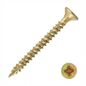 SB pozdorjacsavar önmetsző süllyesztett fejű PZ 4,0x 25 sárga horgany