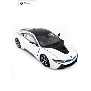 Mașină model turnată sub presiune BMW I8 albă, scară 1:24 - Jocuri creative și de construcție