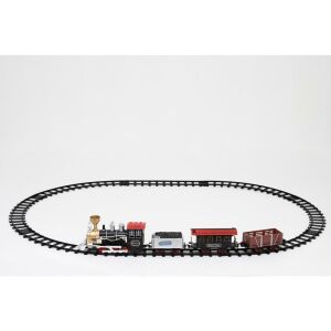 HOME TRN 01 Gőzmozdony Kisvasút Szett - Fényekkel és Hangokkal