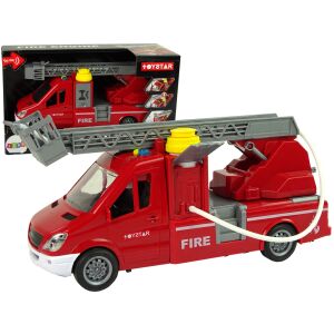 Wóz strażacki Czerwony Woda Dźwięki Światła