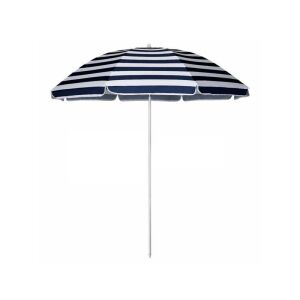 Kék-fehér csíkos Dönthető Napernyő - 160 cm, UV védelemmel