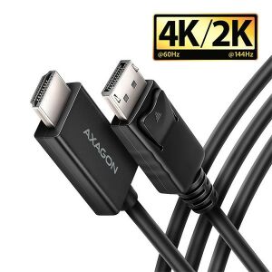 Axagon RVD-HI20C2 - DisplayPort - HDMI 2.0 kábel - 4K/60Hz, 1.8m 139094442 - DisplayPort átalakító