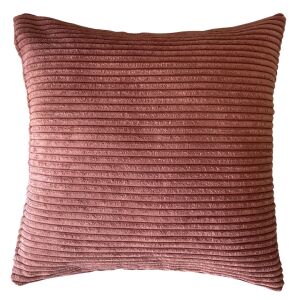 Rózsaszín Kordbársony Díszpárna 45x45 cm, Levehető Huzattal - Díszpárna