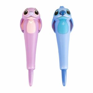 Zestaw 2 długopisów, Stitch i Angel, miękki wzór, czarny tusz, marka Cerda 139097638 - Myto