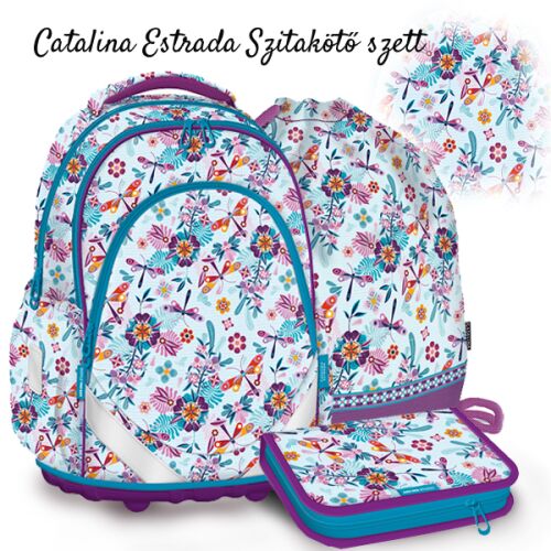 Ars Una Catalina Estrada Szitakötős 3 részes Iskolatáska Szett
