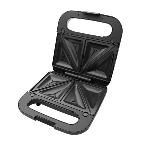 AIWA ASM-750 3 az 1-ben szendvics-, gofri- és grillsütő nyitott, tapadásmentes lapokkal