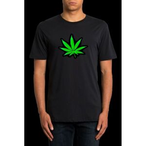 Tricou luminos cu egalizator Marijuana, marime M
