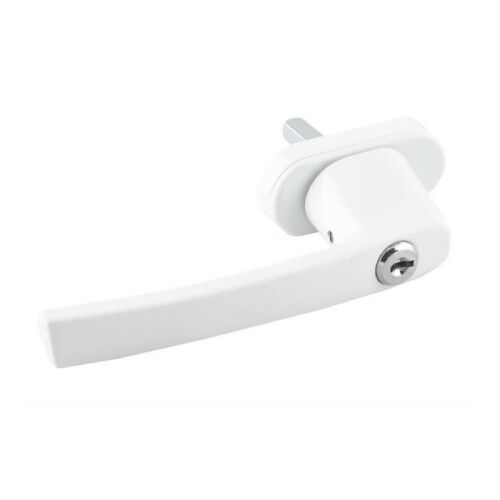 Maner de siguranta pentru fereastra, 2 chei, inchidere securizata, alb