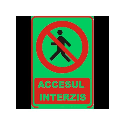 Foszforeszkáló tábla Belépni tilos, A4 139099005