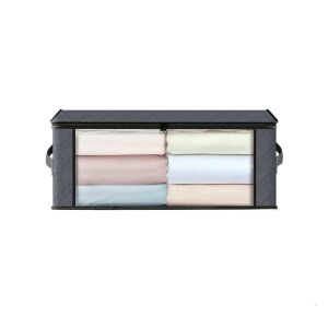 Vedere frontală a organizatorului textil pentru haine cu fereastră transparentă - Depozitare și organizare