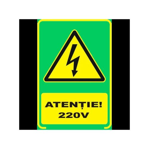 Foszforeszkáló Figyelmeztetés tábla 220 Volt, A4 139099363
