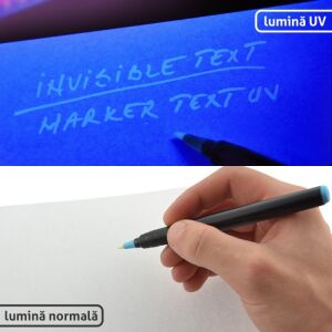 Láthatatlan kék tintával ellátott permanens filctoll