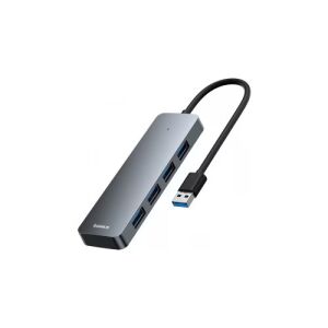 USB HUB Baseus UltraJoy 4 in 1, Eingang USB 3.0, Ausgang 4 x USB 3.0, Kabellänge 150 cm, grau 139101597 - Baseus USB-Hubs