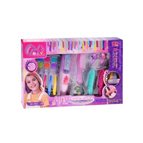 Színes Hajfestő Készlet Lányoknak - Kimosható Hajkréták és Kiegészítők 139103513