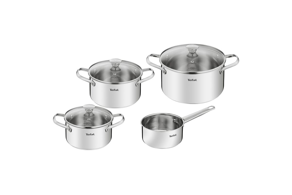 Tefal Cook Eat 7-részes Rozsdamentes Acél Edénykészlet