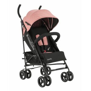 Kikkaboo Beetle Sport Stroller - Pink, lightweight and compact design - Stroller and Car Seat