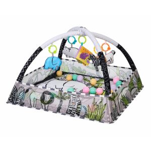 Kikkaboo Jungle baby play mat with hanging toys and balls - Baby Gyms & Play Mat