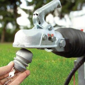 Univerzális Pótkocsi Vonófej Zár - Acél, Lopásgátló 139106331 - Jármű csatlakozó és szerelvény