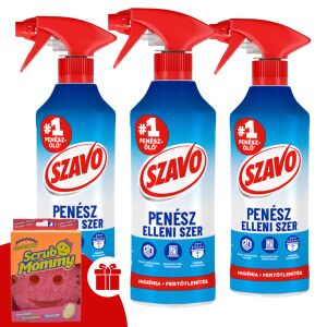 Szavo Soluție anti-mucegai 3x500ml cu burete Scrub Mommy cadou - Agent anti-mucegai