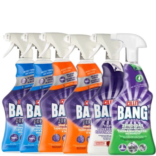 Cillit Bang Mega Pack: Spreje za kupaonicu, uklanjanje kamenca, odmašćivač, dezinficijens