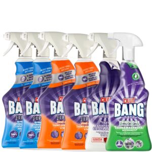 Cillit Bang Mega Pack: Спрейове за баня, варовик, обезмаслител, дезинфектант - Почистване