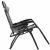 Springos Gray Zero Gravity Lounge Chair reclined position, side view