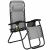 Springos Gray Zero Gravity Lounge Chair with Cup Holder and Organizer