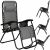 Springos Gray Zero Gravity Lounge Chair with Cup Holder and Organizer, multiple positions