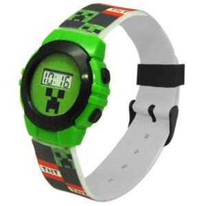 Mojang Minecraft zegarek cyfrowy z twarzą Creeper - Moda i ubiór