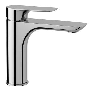 Remer Rubinetterie Infinity I11 Waschtischmischer, Einhebel, Keramikkartusche, Luftsprudler, minimalistische Optik, Sanitärmessing